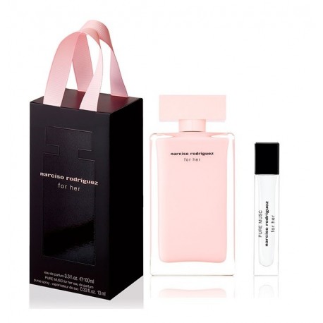 NARCISO RODRIGUEZ FOR HER EDP 100 ML + PURE MUSC EDP 10 ML SET REGALO