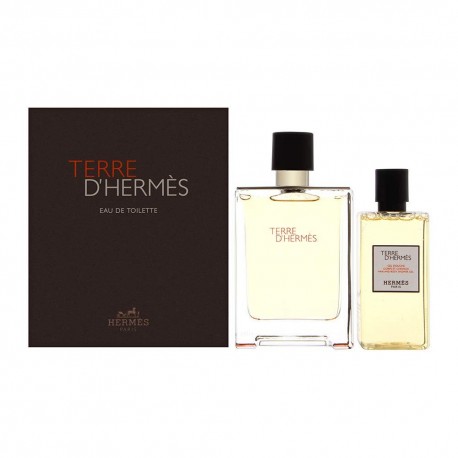 comprar perfumes online HERMES TERRE D'HERMES EDT 100 ML + S/G 80 ML SET REGALO mujer
