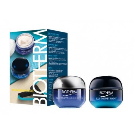 BIOTHERM BLUE THERAPY NIGHT CREAM 50ML + BIOTHERM BLUE THERAPY MULTI DEFENDER SPF25