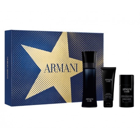 comprar perfumes online hombre ARMANI CODE POUR HOMME EDT 125 ML VP. + DEO STICK 75 ML + GEL 75 ML SET REGALO