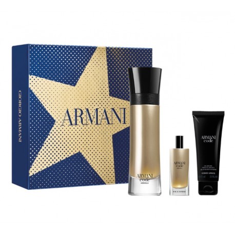 comprar perfumes online hombre ARMANI CODE ABSOLU EDP 110 ML + MINI 15 ML + S/GEL 75 ML SET REGALO