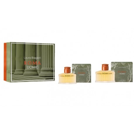 comprar perfumes online hombre LAURA BIAGIOTTI ROMA UOMO EDT 125 ML + A/S LOCION 75 ML SET REGALO