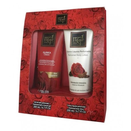 MYRURGIA MAJA CLÁSICA GEL DE BAÑO 200 ML + LECHE CORPORAL 200 ML SET REGALO