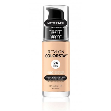 REVLON COLORSTAY BASE DE MAQUILLAJE PARA ROSTRO OILY SAND BEIG 180