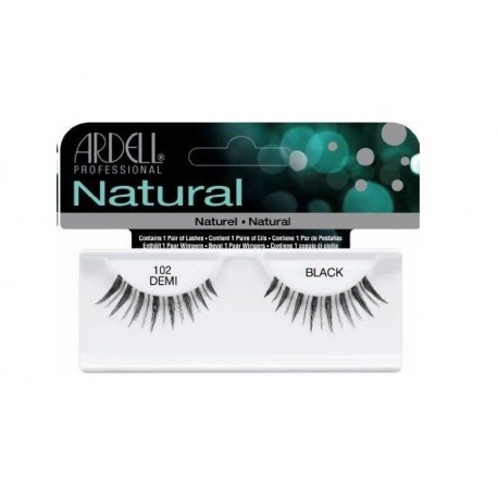 ARDELL PESTAÑAS NATURALES 102 DEMI BLACK CON ADHESIVO