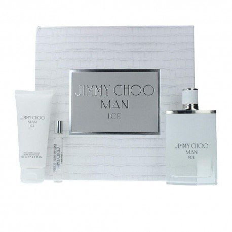 comprar perfumes online hombre JIMMY CHOO MAN ICE EDT 100 ML + A/S BALM 100 ML + MINI 7.5 ML SET REGALO