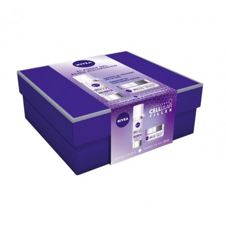 NIVEA CELLULAR FILLER SÉRUM PERLAS 40 ML + CREMA DE DÍA SFP 15 50 ML SET REGALO